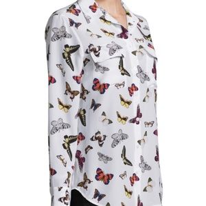 Slim Signature Butterfly-print Long Sleeve Shirt